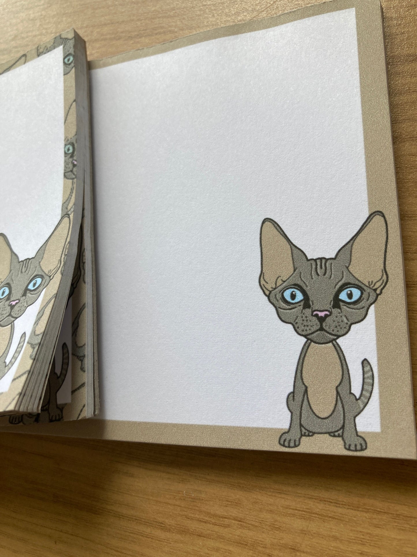 Devon Rex Cat Memo Pad Notepad
