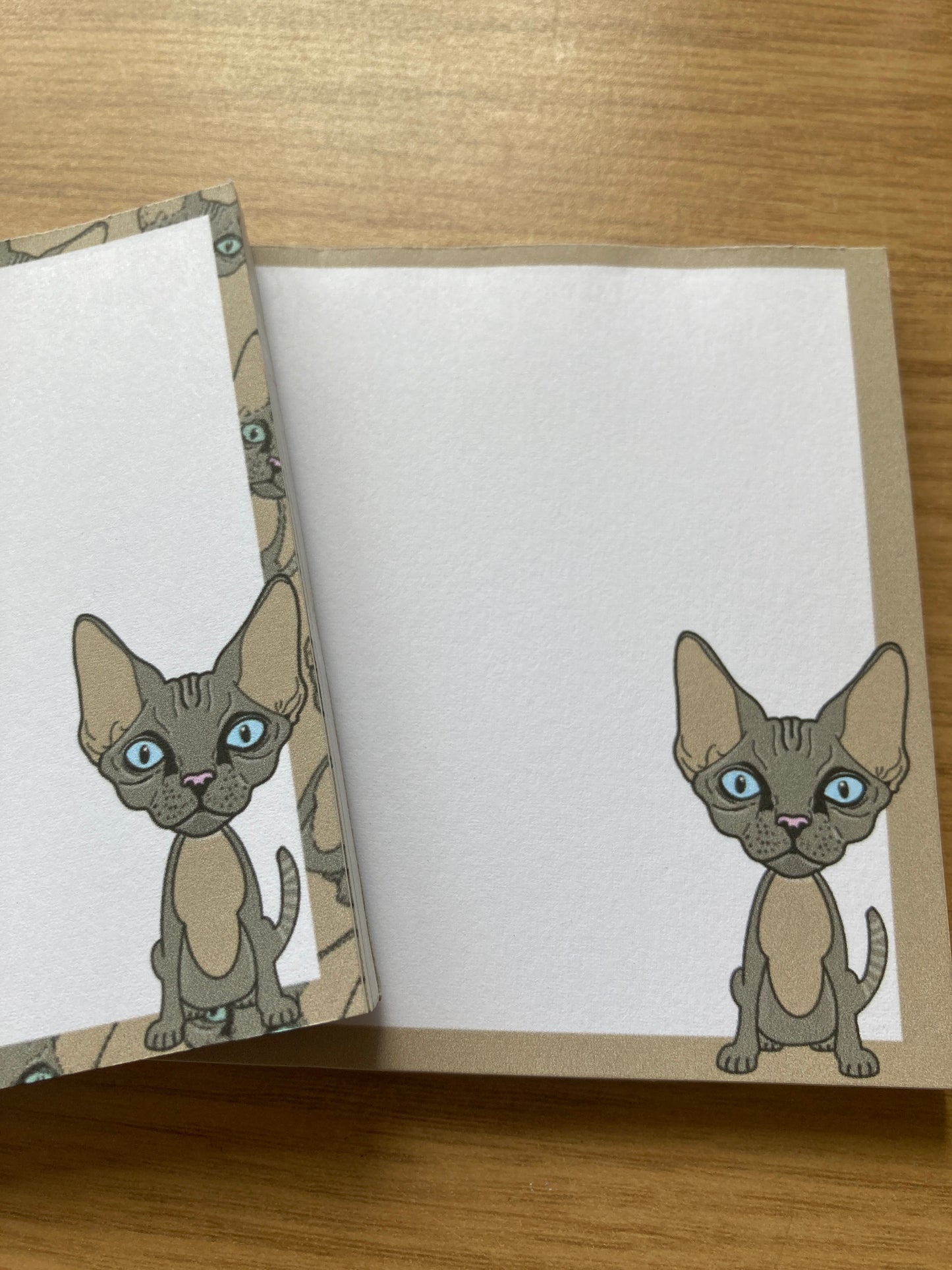 Devon Rex Cat Memo Pad Notepad