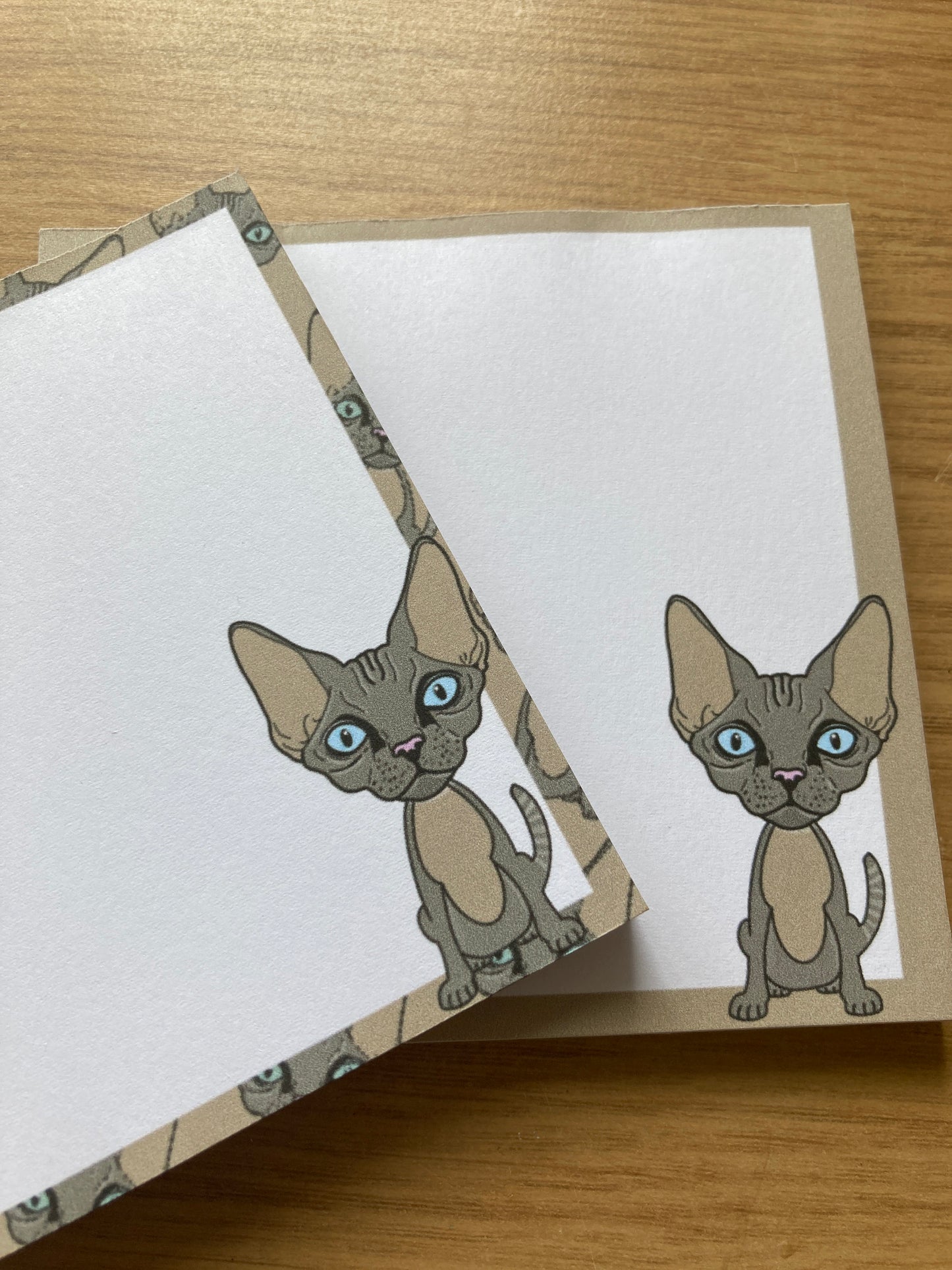 Devon Rex Cat Memo Pad Notepad