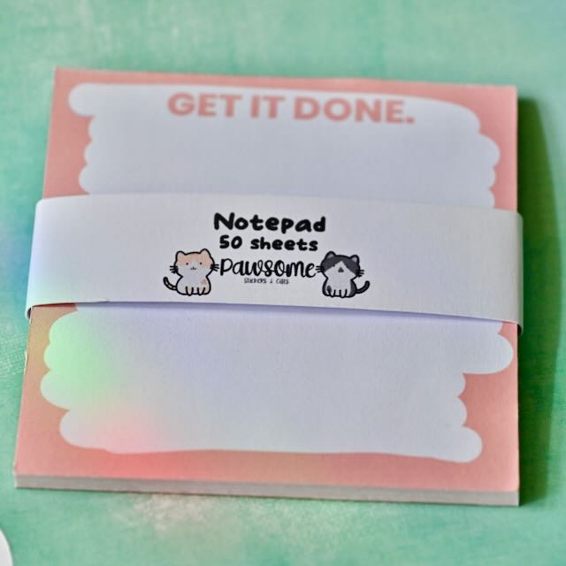 Get It Done - Pink Notepad