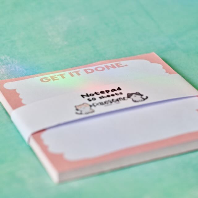 Get It Done - Pink Notepad