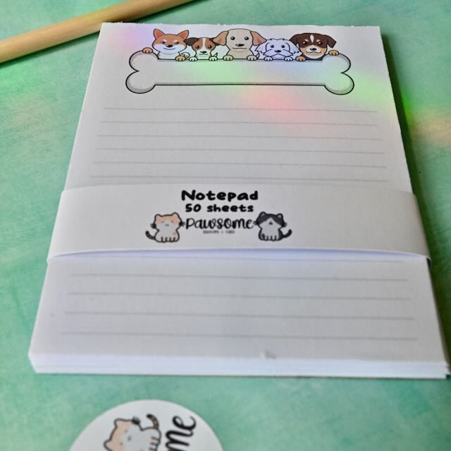 Dog and Bone Medium Notepad