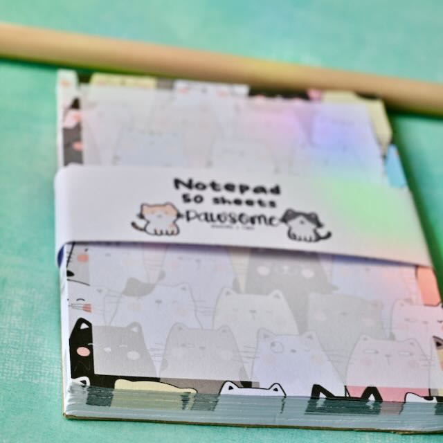 Colourful Cats Small Notepad