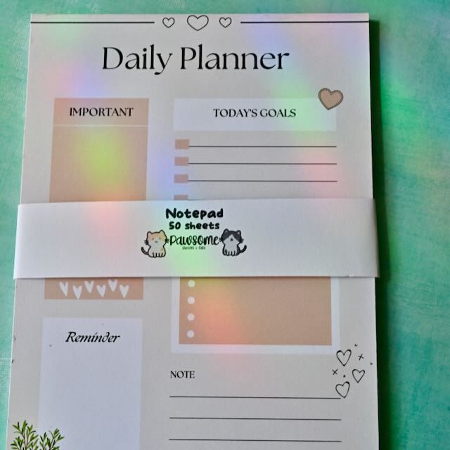 Daily Planner - Peach Notepad