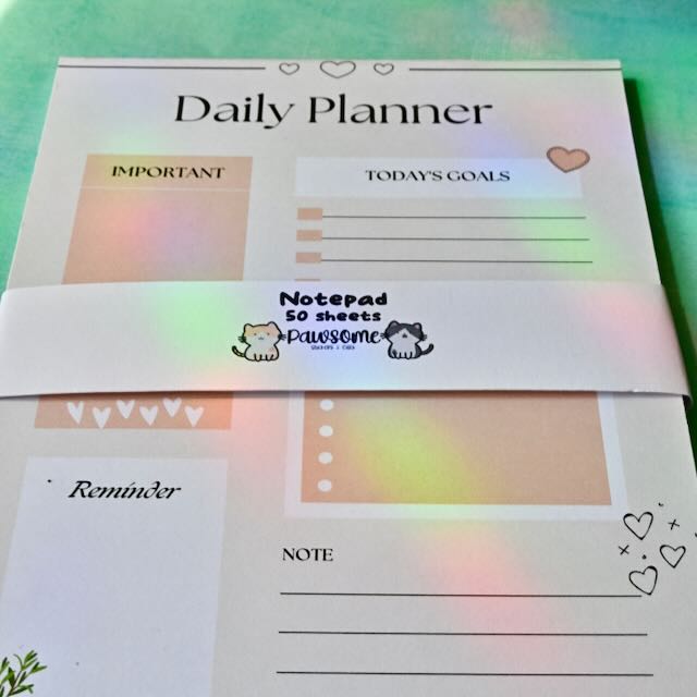 Daily Planner - Peach Notepad
