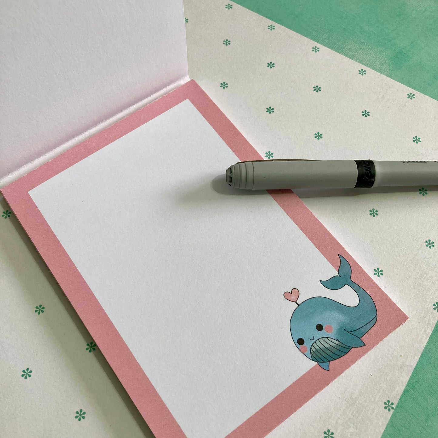 Willa the Whale Notepad Plain
