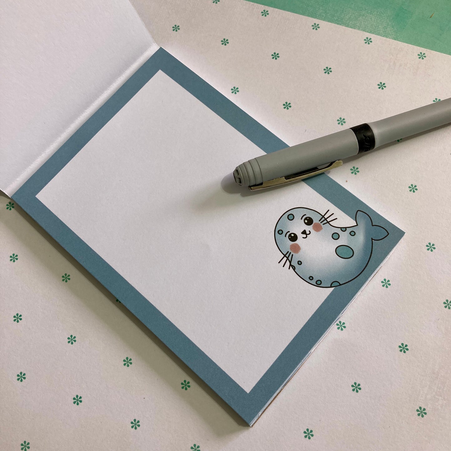 Sally the Seal Notepad Plain