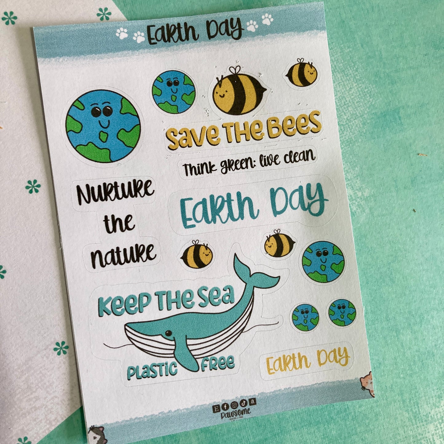 Earth Day Sticker Sheet