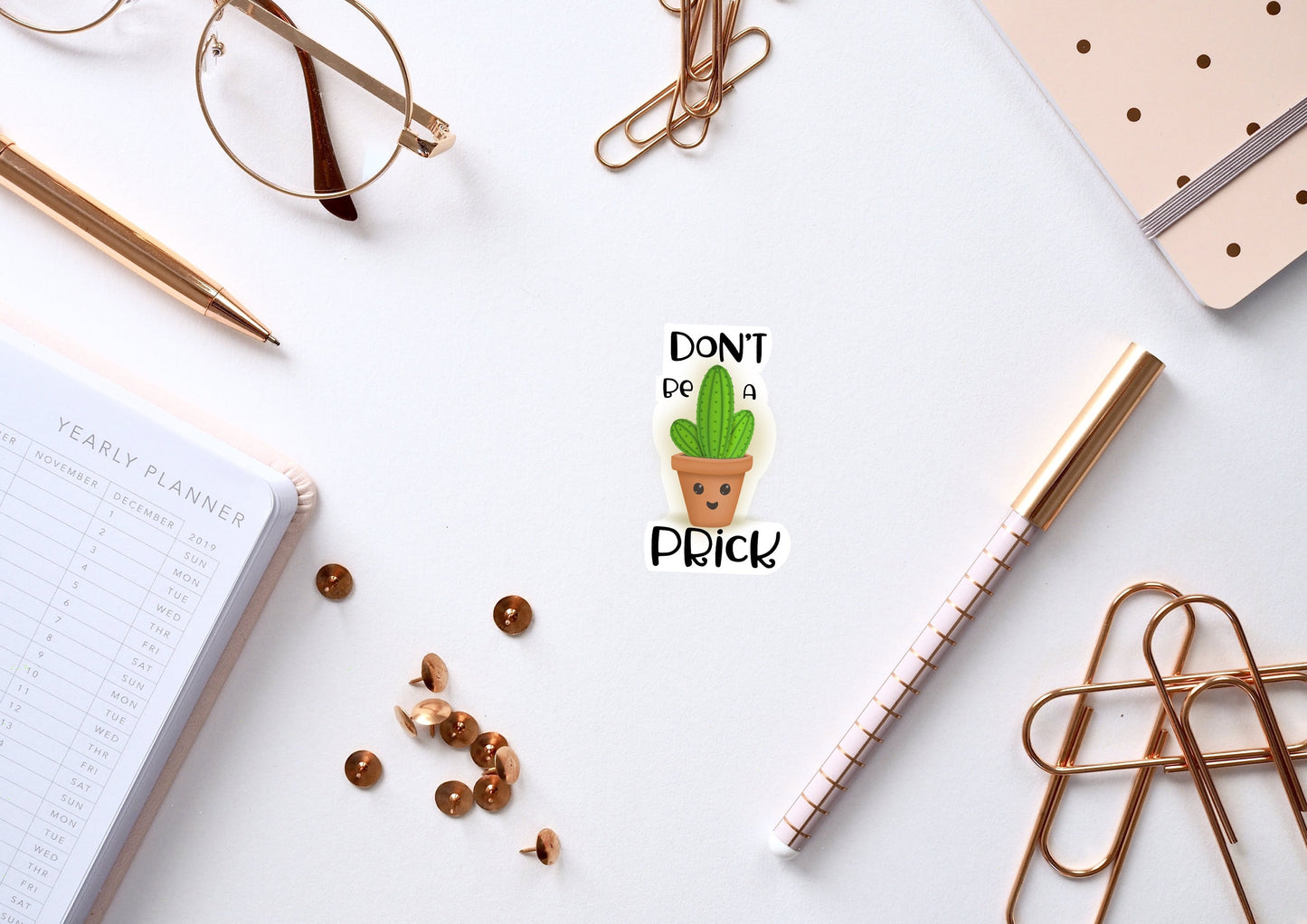 Don't be a ***** cactus vinyl Sticker, cacti sticker, decal sticker, decal Stickers, Laptop Sticker, Decal, cactus gift, bottle sticker