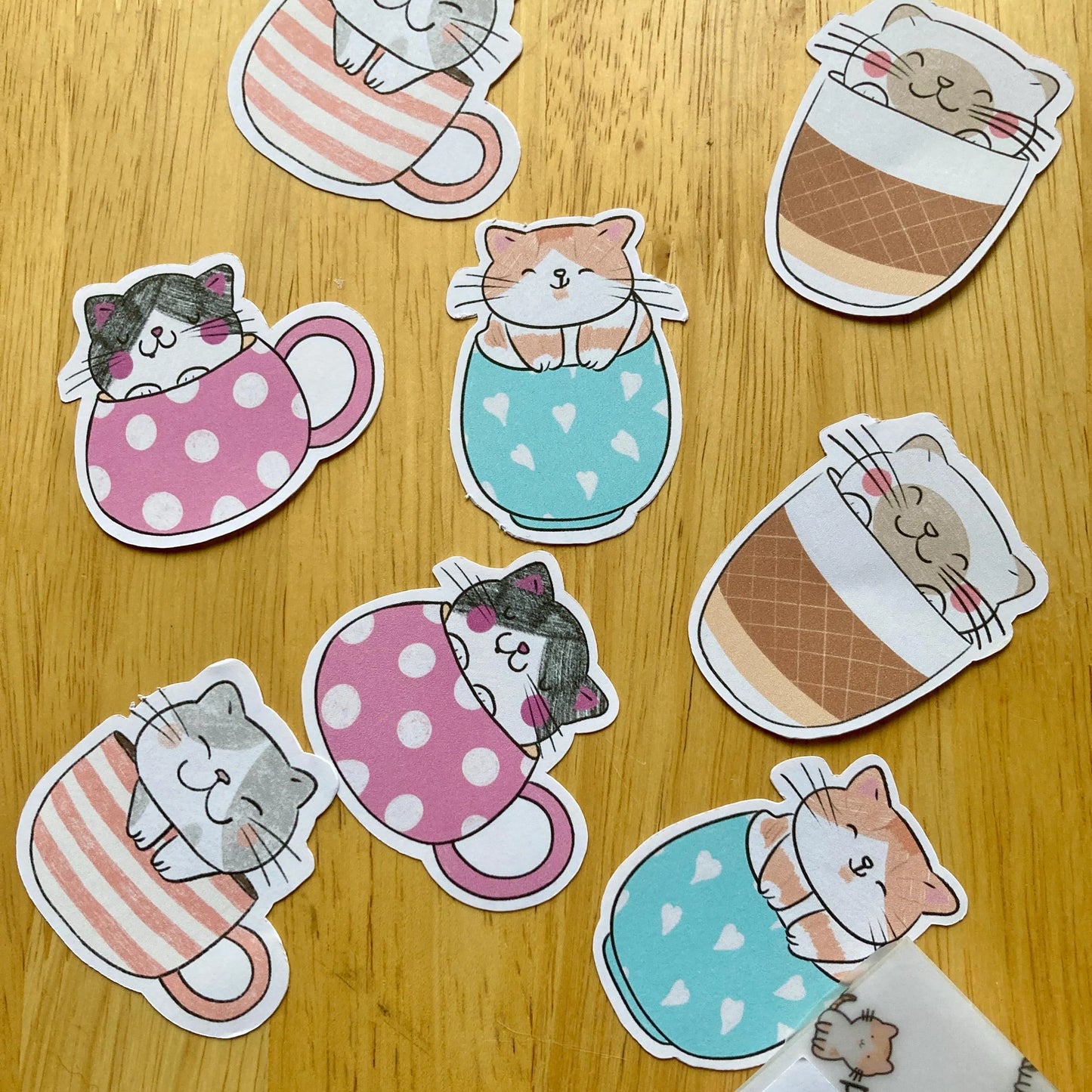 Cuppa Cat Sticker Set