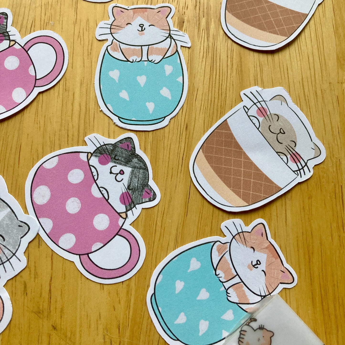 Cuppa Cat Sticker Set