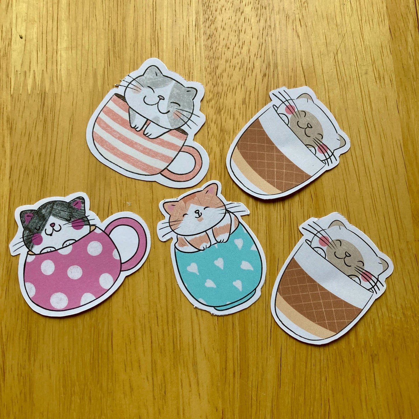 Cuppa Cat Sticker Set