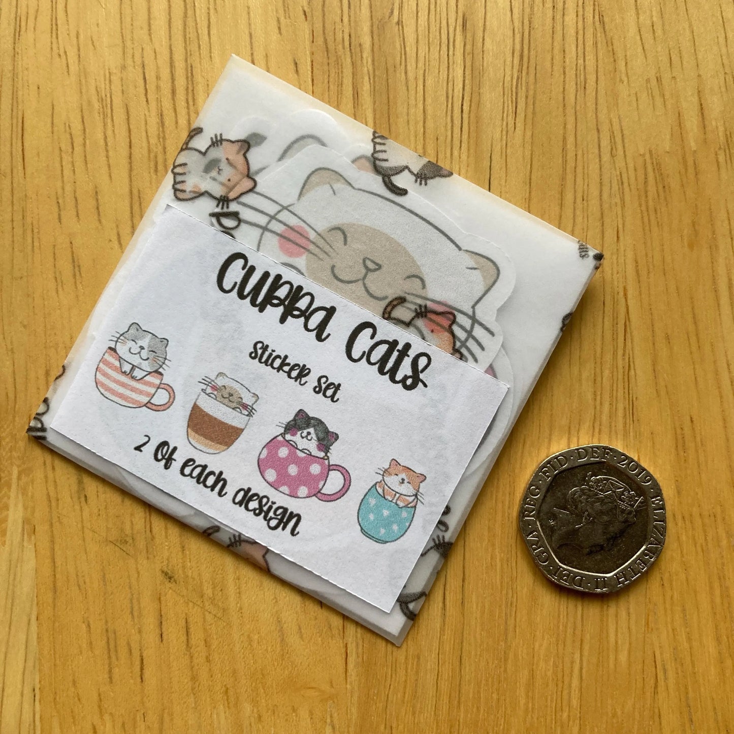 Cuppa Cat Sticker Set