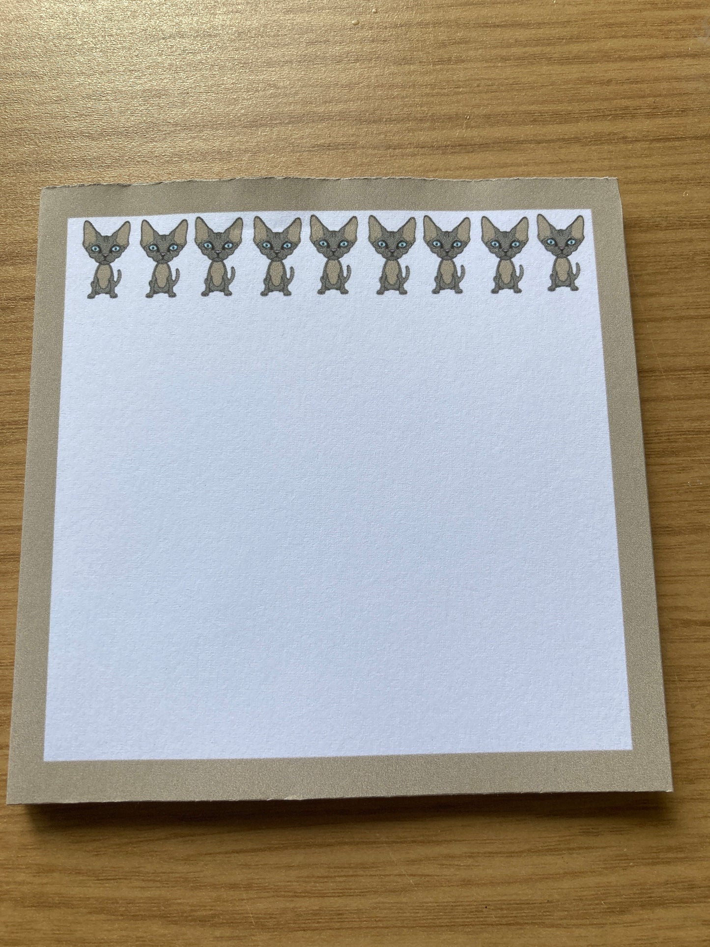 Devon Rex Cat Memo Pad Notepad