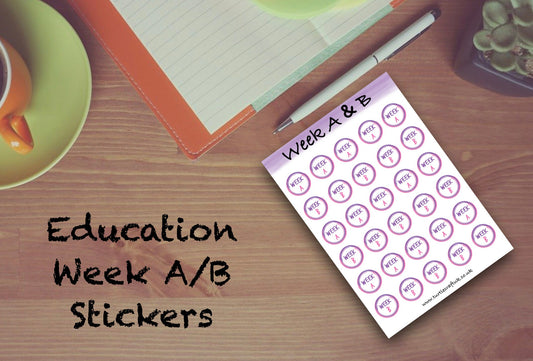 School Teacher Week A and B stickers,  Educator gift, Time saving, Teacher stickers, planner, Education diary, teacher planner