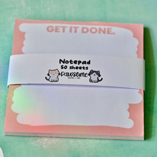 Get It Done - Pink Notepad