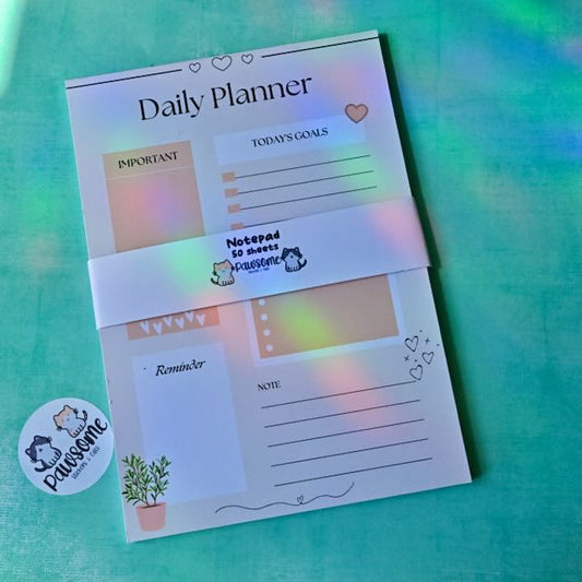 Daily Planner - Peach Notepad
