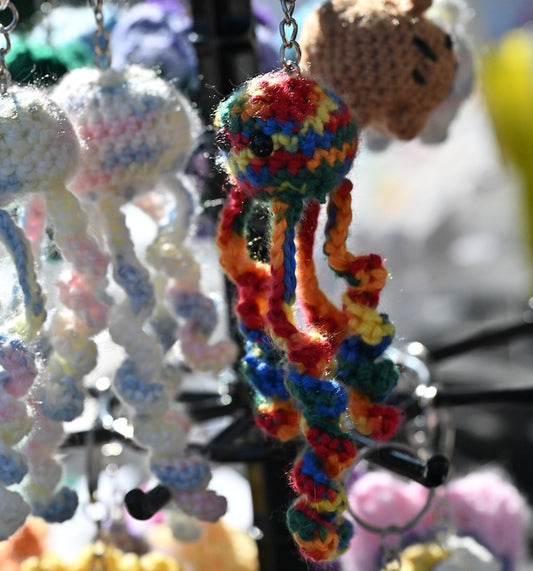 Jellyfish Keyring - Rainbow