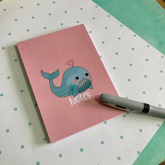 Willa the Whale Notepad Lined