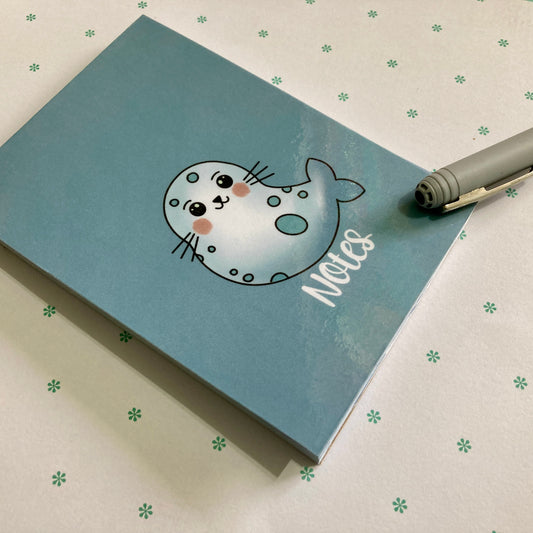 Sally the Seal Notepad Plain