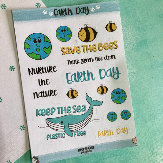 Earth Day Sticker Sheet
