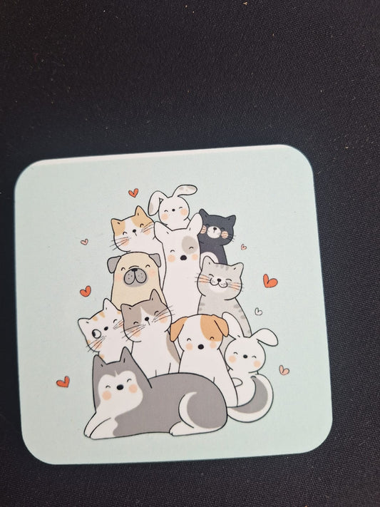 Animal Gang Cup Coasters