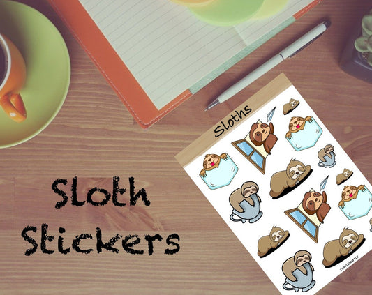 Sloth Sticker Sheet